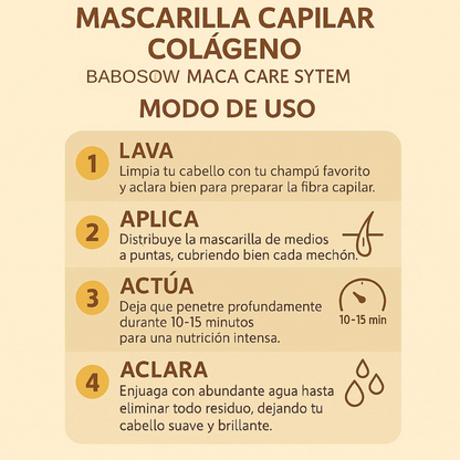 BaboSow Maca Care System – ¡Repara, Hidrata y Fortalece tu Cabello!