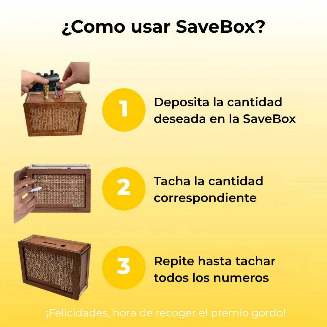 Caja Ahorro de Madera - SaveBox ™