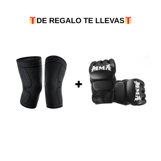 PACK REGALO | 2x Rodilleras compresivas + 2x Guantes de boxeo