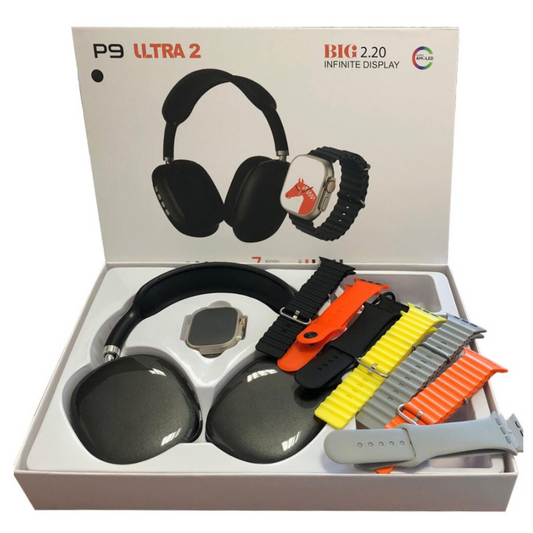 Reloj inteligente + Cascos P9 ultra 2